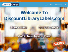 Tablet Screenshot of discountlibrarylabels.com